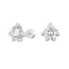 Dragon claw zircon earrings for women, ear piercing for men, sparkling diamond ear bone studs, men's high-end ear cuffs, ear accessories