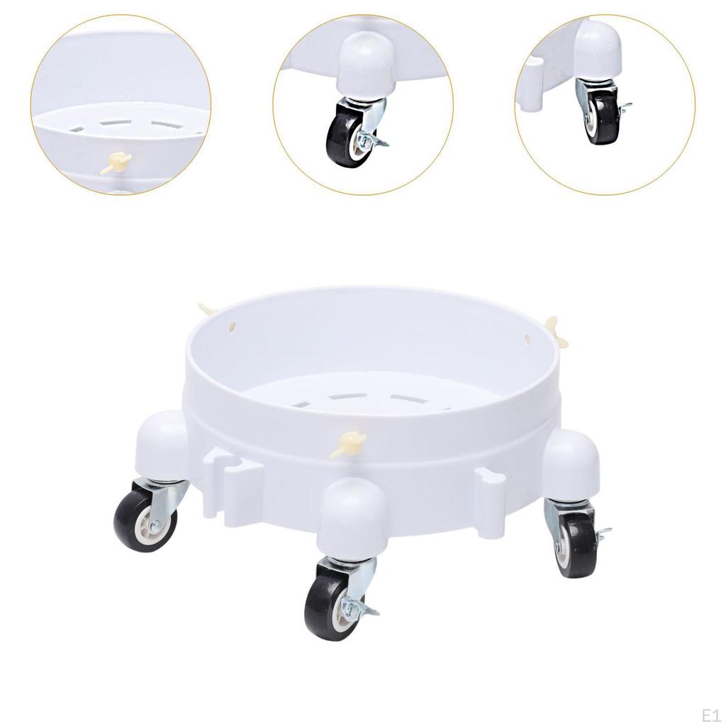 Car Wash Bucket Dolly with 5 Roll Casters Premium Pail Stand Multifunctional Easy to Transport