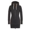 Sudaderas con Cremallera para Mujer de Color Sólido Ajustadas Streetwear Sudadera con Cordón Exterior Otoño Invierno Caliente Cortavientos Sudaderas Largas