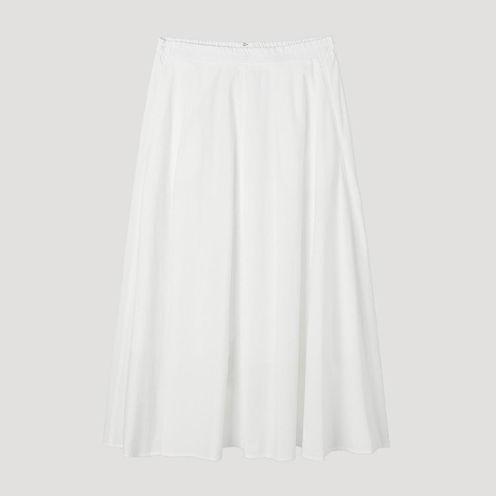 

[She S miSS] Linen Blend Banding Long Skirt SwwSkp22100 Ow off-white/44