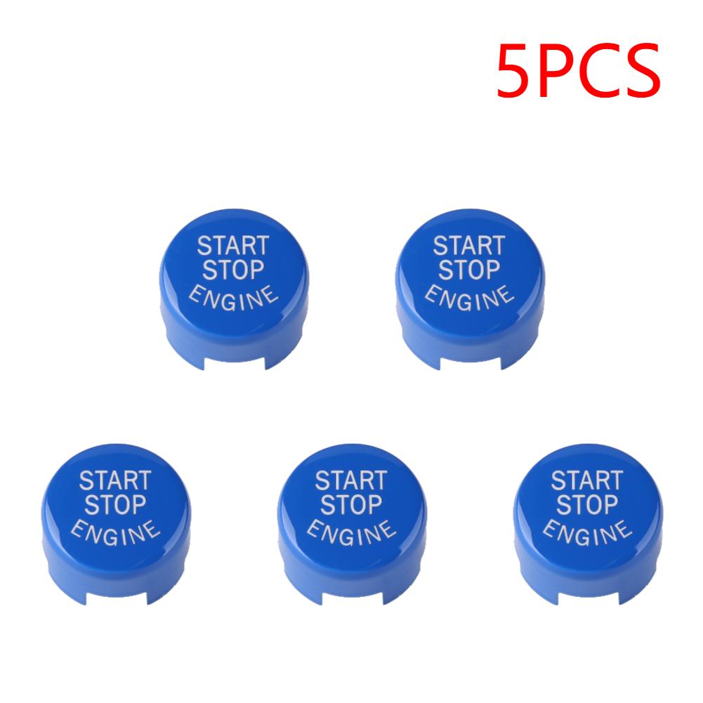 5/10PCS ABS Switch Button Cover Car Engine START Button Replace Cover with Tools For BMW F01/F10/F12/F15/F16/F25