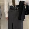 Simple Thin Waist Belt Metal Buckle Dress Decoration Adjustable PU Leather Belt  Daily