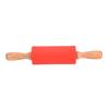 Wooden Handle Silicone Rollers Rolling Pin Kid Kitchen Cooking Baking Tool 