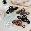 Fashion Leopard Mobius Strip Shape Hair Claw Clip For Women Large Size Barrettes Musical Note Hairpin Ponytail Hair Accessories
