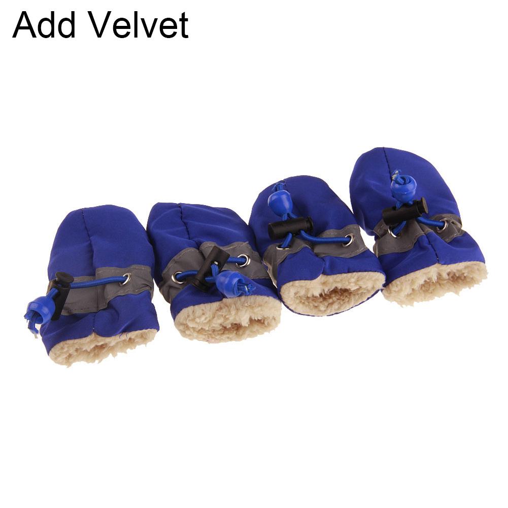 

Водонепроницаемая обувь, носки, нескользящие мягкие сапоги для животных, чехол для обуви 7 Add Velvet синий