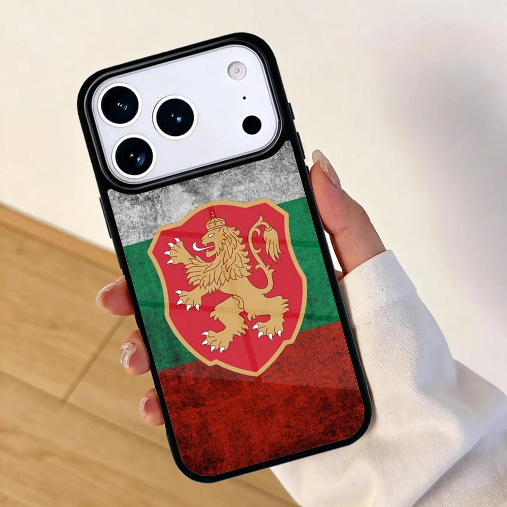 Bulgarien Flagge Reisepass Karte Handyhülle für IPhone 17 AIR 16pro Max 15 14 13 12 11 Bumper Hülle