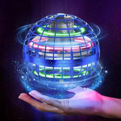 Uçan Top Küre Oyuncakları 2023Hover Top Pro Uçan Fırıldak Oyuncak UFO RGB Havalı Şeyler Küre Orbi Sihirli Bumerang El Kumandası Mini (mavi)