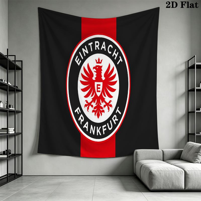 Eintracht Frankfurt Wall Tapestry Aesthetic Wall Hanging Printed Fabric Blanket Decorative Tapestries for Bedroom Living Room Home Decor