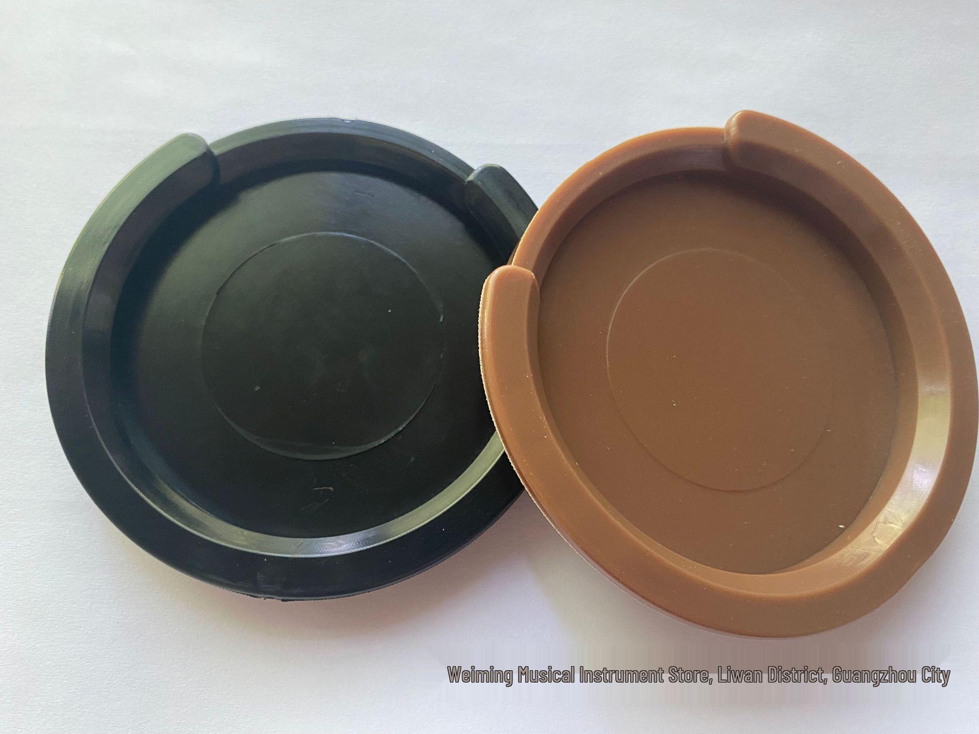 

38/39-inch Silicone Guitar Soundhole Cover Mute Silencer, Anti-Howling, Black Coffee чорний