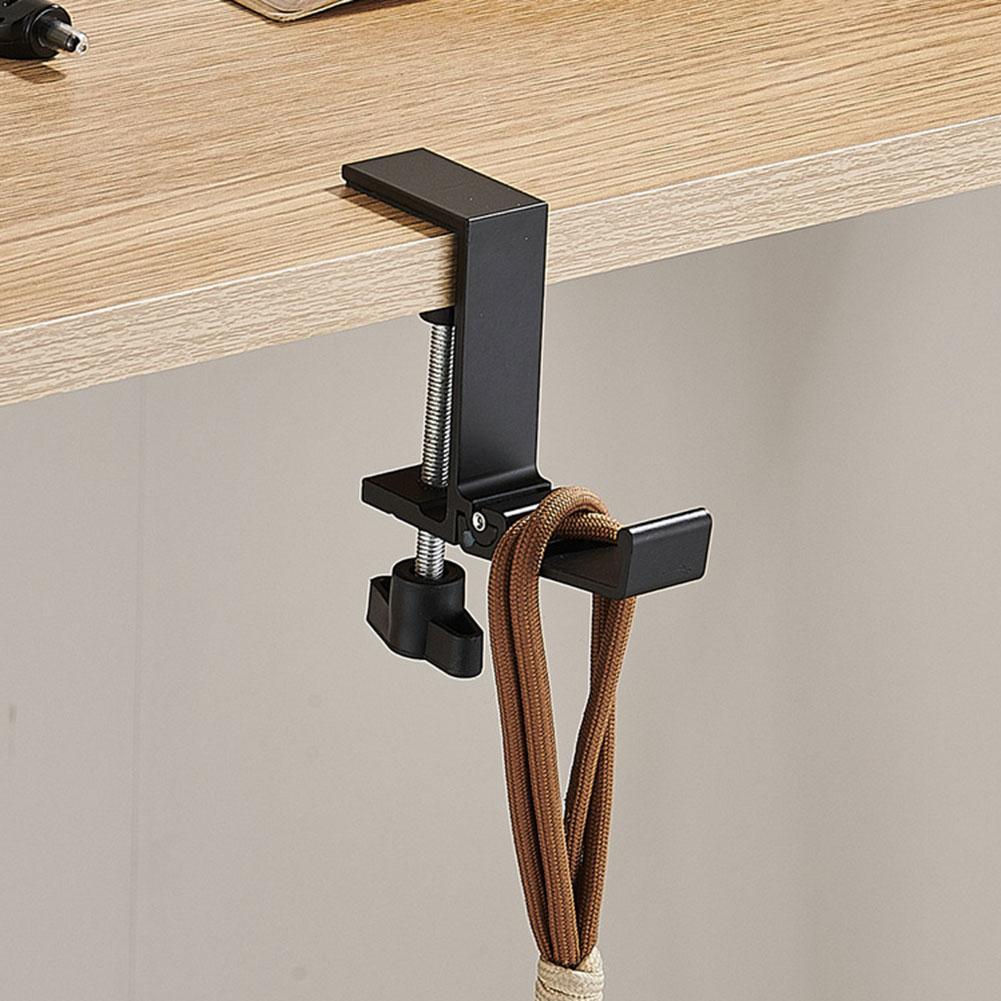 Desk Edge Hook Multi Functional Headphones Stand Table Side Hanging Storage Rack For Gaming Headset Bag Universal Home Organizer