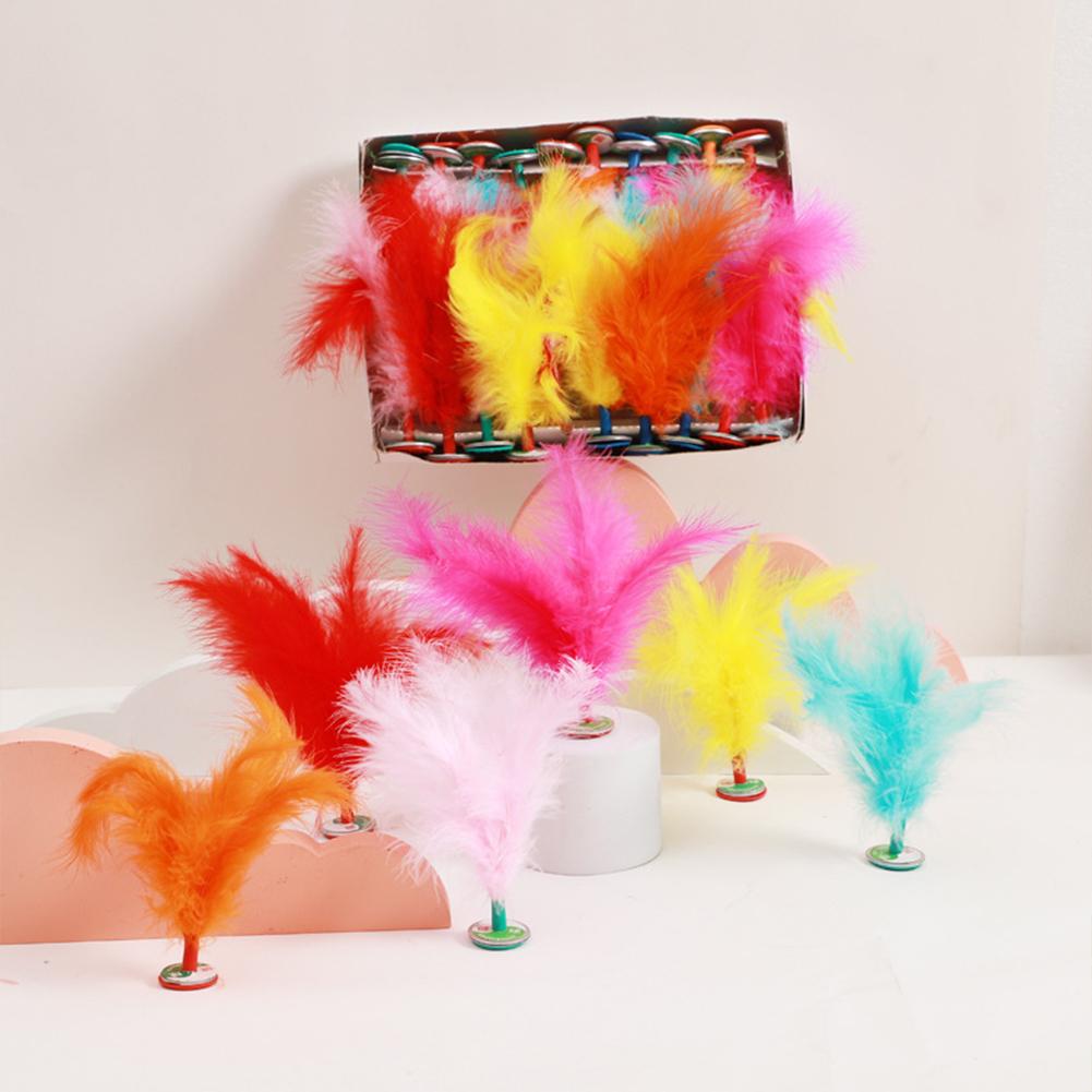 Colorful Feathers Shuttlecock Interactive Games Toys Leg Muscle Strength Body Flexibility Training Fitness Props Fun Gifts For Kids