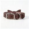 Pet Bow Genuine Leather Dog Collar Small Medium Dogs Multi-color Head Layer Cowhide