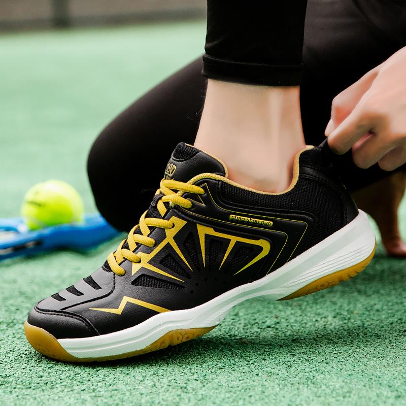 Chaussures de badminton d'extérieur à la mode antidérapantes et résistantes à l'absorption des chocs de haute qualité pour hommes Chaussures de tennis Chaussures de sport d'entraînement