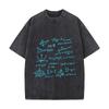 Mathematics Equations Algebra Geometry Calculus Trigonometry Physics Formula Symbols Washed Vintage Short Sleeve Streetwear Tee