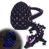 3D Printed Dragon Egg Figurine Movable Joints Luminous Loong Figure