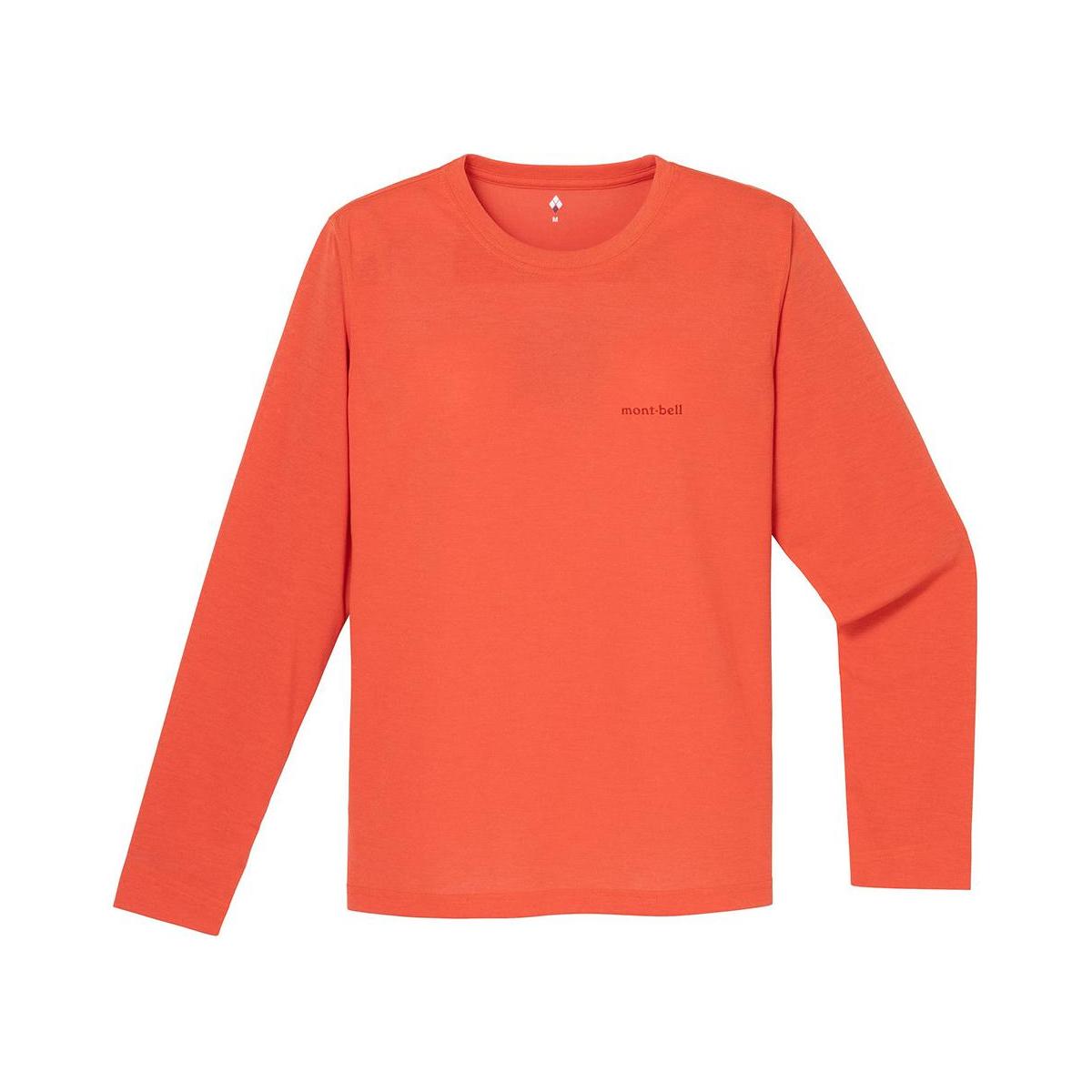 

MONTBELL Японская однотонная базовая футболка с круглым вырезом, быстросохнущая, влагоотводящая, с защитой от УФ-лучей, для активного отдыха, для通勤, обычная, женская L