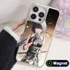 Wuthering Waves Rover Silver Plating Magsafe Mobile Phone Case for iPhone 17 16 15 14 13 12 11 Air Pro Max Plus Colorful Cover