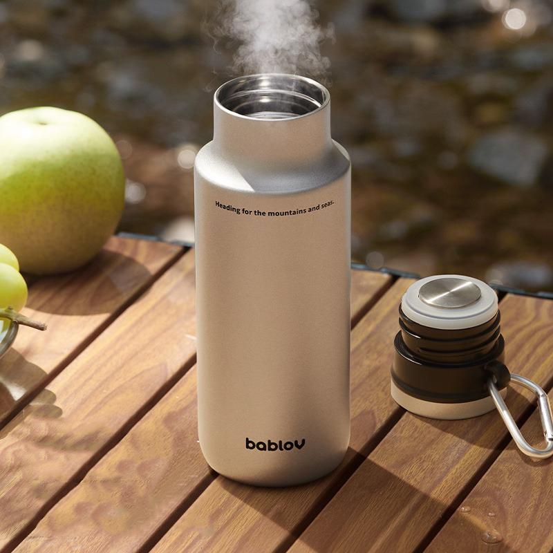 Bablov 480ml Vacuum Flask Stainless Steel Thermos Cup Portable Hot & Cold Insulated Cup Leak-proof Sports/Climbing/Travel Mug