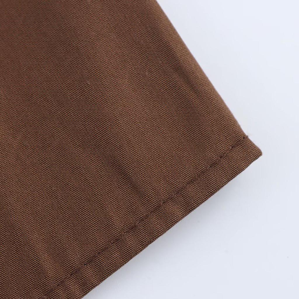 Spring 2025 Women's European & American Fashion Midi Dress with Belt