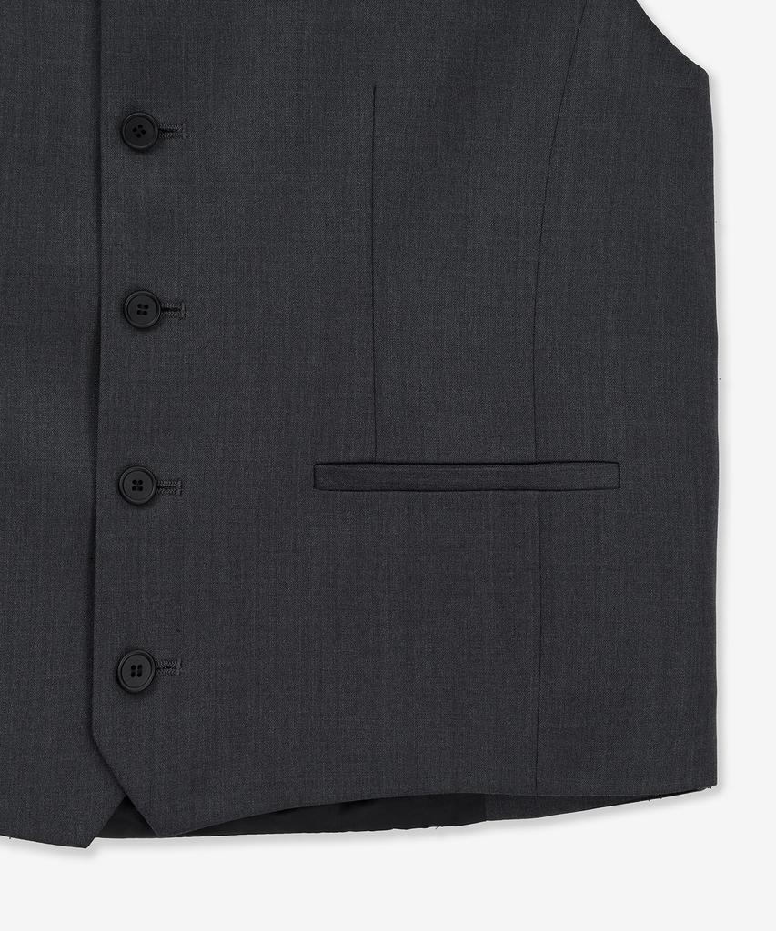 Tngt Classic Wool Suit Vest (Charcoal Gray) Tnve6E100Cg