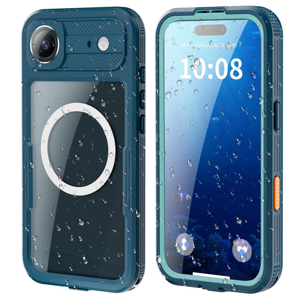 SHELLBOX For iPhone 17 Air IP68 Waterproof Case Compatible with MagSafe Clear Phone Cover