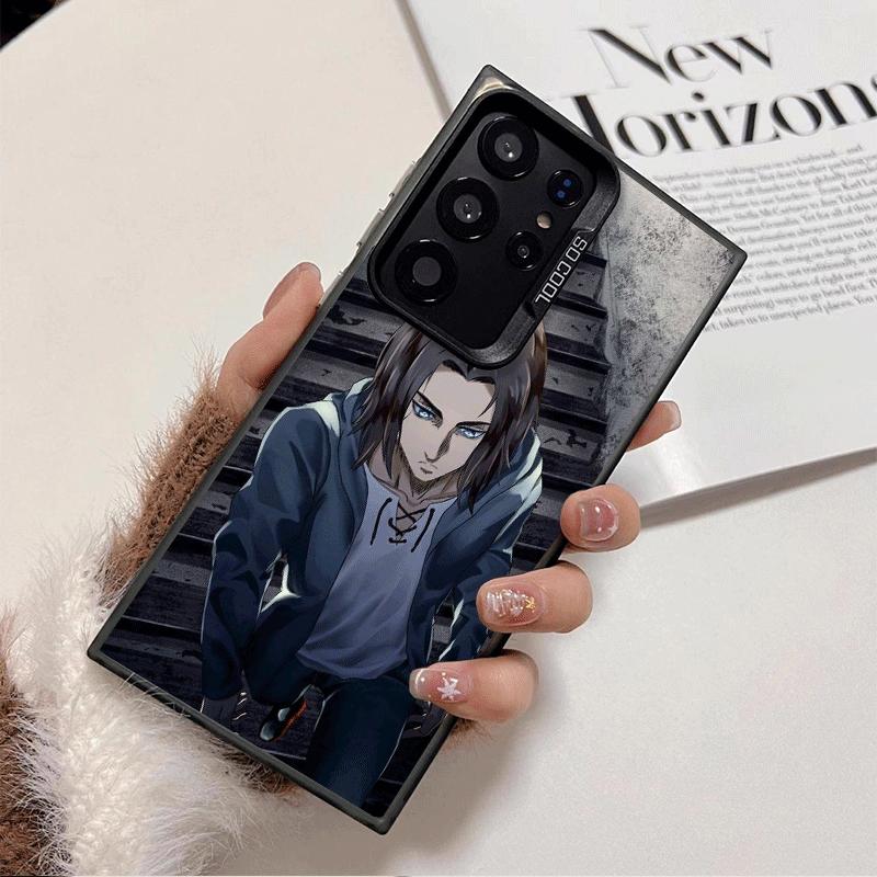A-Attack On T-Titan Eren Yeager Shockproof Phone Case for Samsung Galaxy S26 Edge S25 Ultra S24 FE S23 Plus S21 Cover Anti Fall