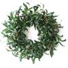 Artificial Wreath Olive Branch Leaf Holiday Garland for Door Wall Tree Decoration 55CM Outer Diameter