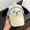 Breathable Eyewear Puppy Cap Sweet Puppy Hat with Big Ears Headset Dog Baseball Cap  Sunshade