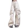 Women's 2025 Summer Fashion High-Waist Wide-Leg Cargo Pants