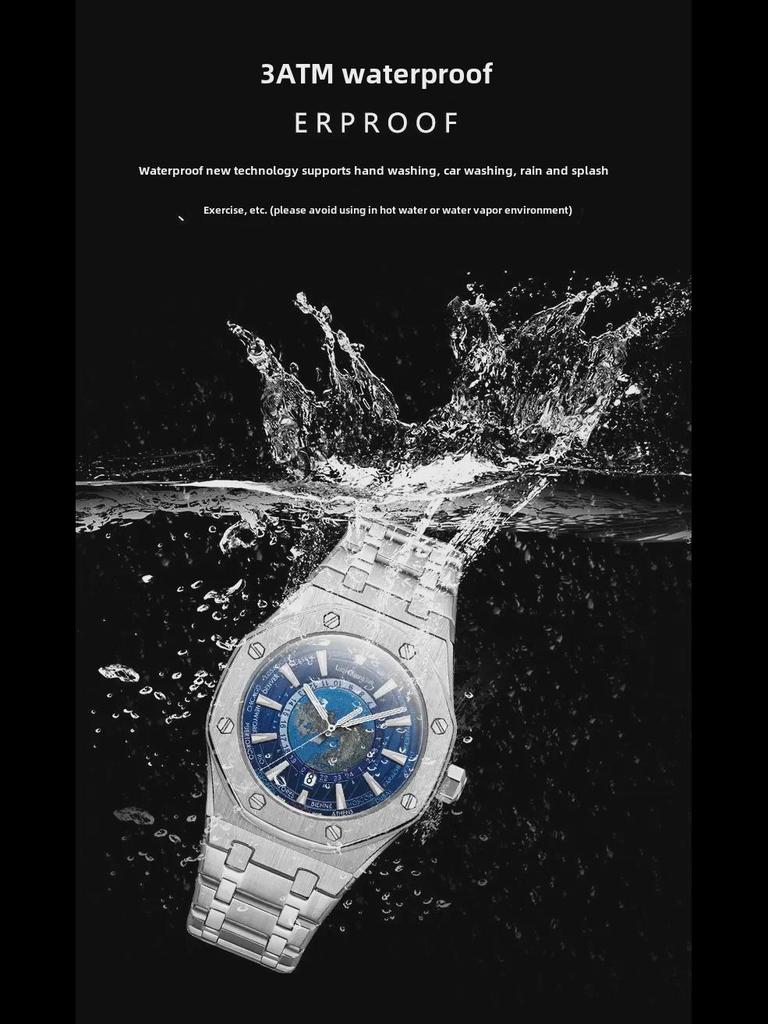 Pánské automatické mechanické hodinky s kostrou Wandering Earth: Design obchodního trendu