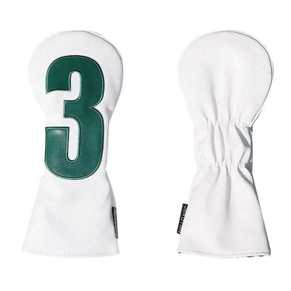 PU Leather Golf Head Cover 1 3 5 U Wood Headcover Outdoor Sports Golf Club Protector  Golf Supplies