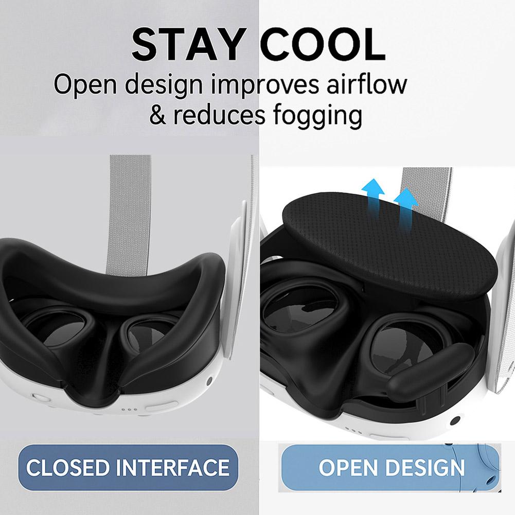 Für Meta Quest 3 VR All-in-One-Maschine Upgrade-Stil Halterung Großräumige atmungsaktive Gesichtsmaske Virtuelle Komponente