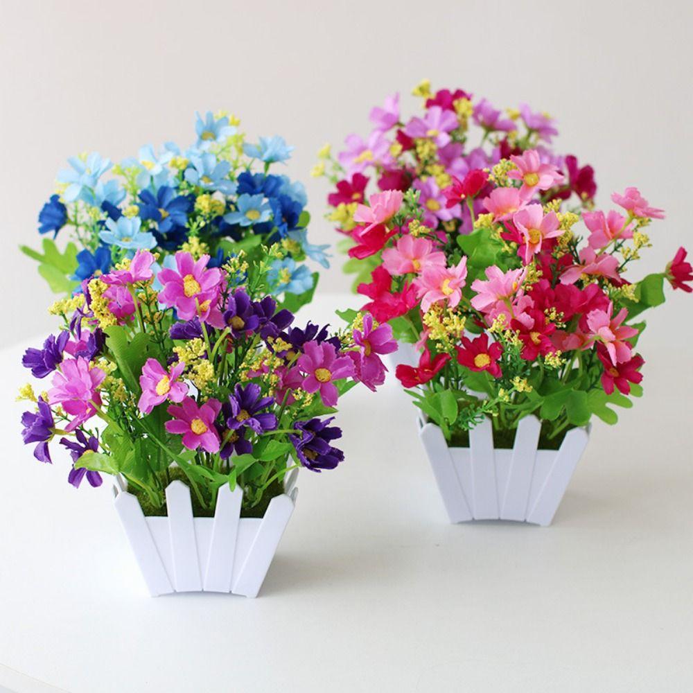 16~22cm Simulation Plant 10 Styles Fake Flower Potted New Artificial Flowers  Home Decor