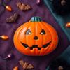 Pumpkin Shape Halloween Candy Container Cartoon Mini Snack Packaging Box  Halloween Party