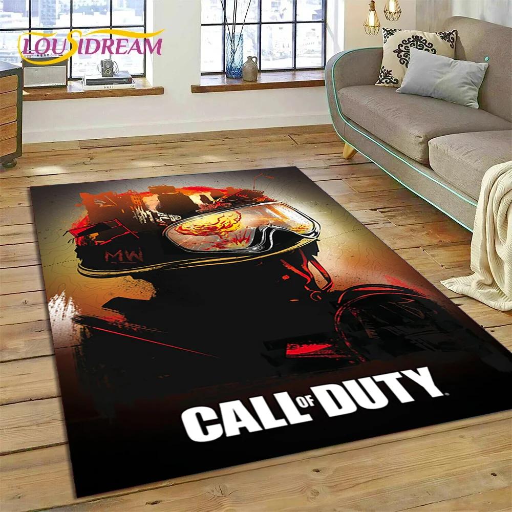 Call of Duty War Game Gamer COD Teppich für Schlafzimmer Wohnzimmer Zuhause Sofadekoration, Kinder Spiel Große Dekoration Bodenmatte Geschenk