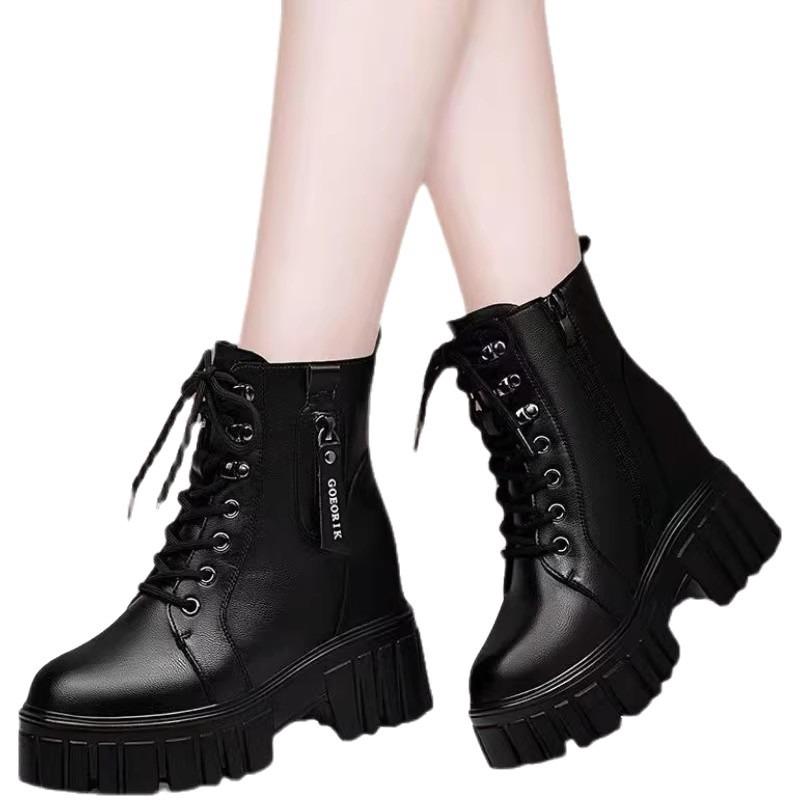 Neuer Stil Frühling-Herbst Einzelstiefel, Schuhe mit Absatzsteigerung, Gepolsterte Schuhe, Stiefeletten, Damenschuhe