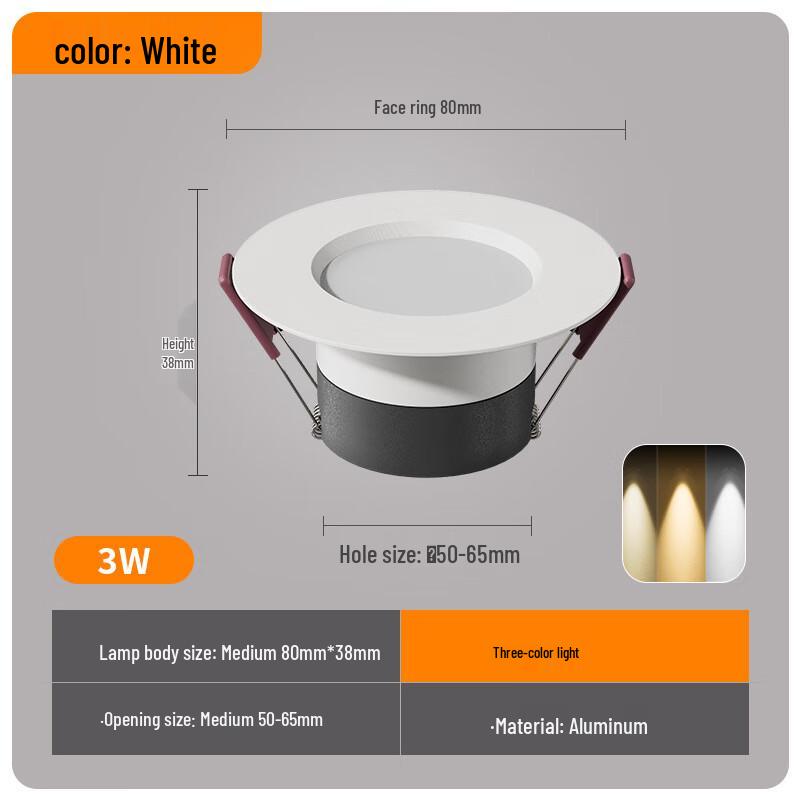 Recessed Aluminum Mini LED Spotlight