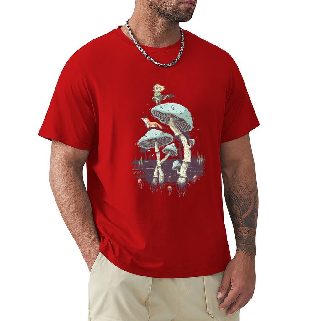 Elven Ranger T-Shirt Aesthetic Clothing Summer Tops Men T Shirts