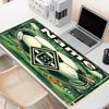 Individualus vardas, personalizuotas Borussia Monchengladbach rašto pelės kilimėlis, nešiojamojo kompiuterio stalo kilimėlis, dekoratyvinis stalo kilimėlis namams, klaviatūros padėkliukas, dovana