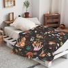 Mushroom Blanket Machine Washable Soft Flannel Blanket Warm Cozy Throw Blanket for Kids Adults Farmhouse Bed Sofa Couch