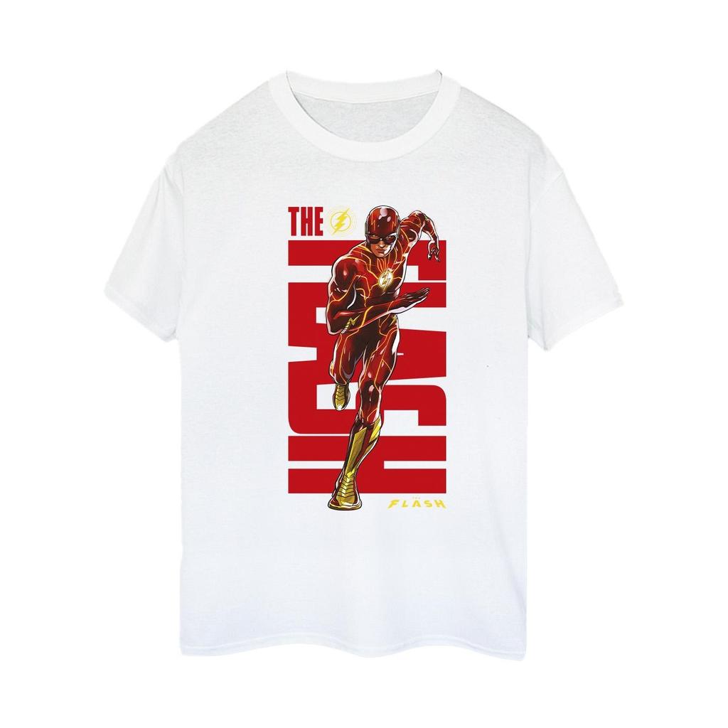 DC Comics Womens/Ladies The Flash Dash Cotton Boyfriend T-Shirt