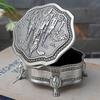 Vintage Alloy Jewelry Box Jewelry Trinket Box Rings Necklace Gift Boxes Jewelry Storage Container Case Engraved Jewelry Box