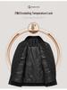 Men's Winter Ribbed Collar Cotton Mulberry Silk Jacket - Business Casual Outerwear