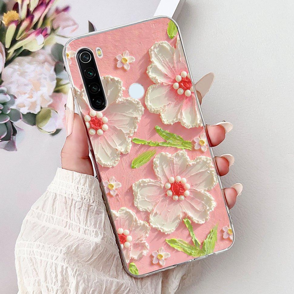 6,3" Silikonowe Etui Dla Xiaomi Redmi Note 8 Miękkie TPU Z Uroczy Wzorem Pokrowiec Etui Dla Redmi Note 8 Note8 Ochronna Obudowa Zderzak