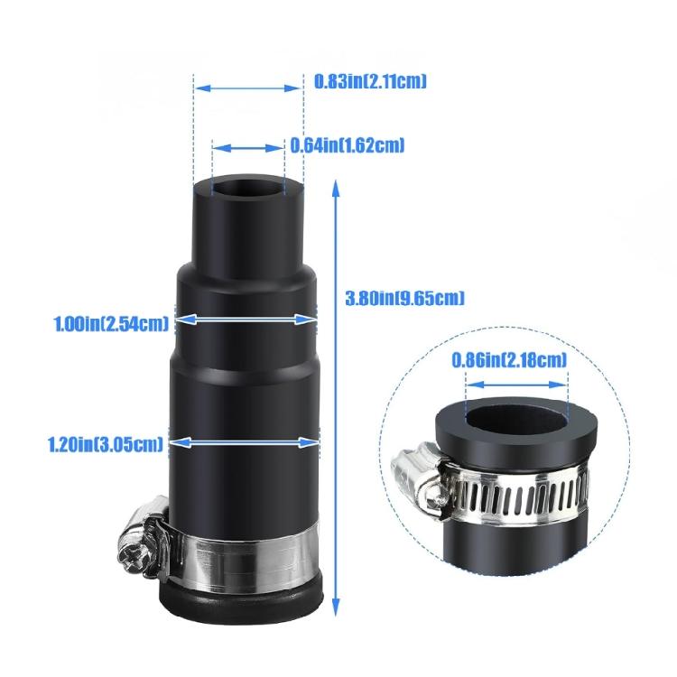 Dishwasher Drain Tube Connection Kit Garbage Disposal Dishwasher Connector with Inlet Connector and Clamps Enduring