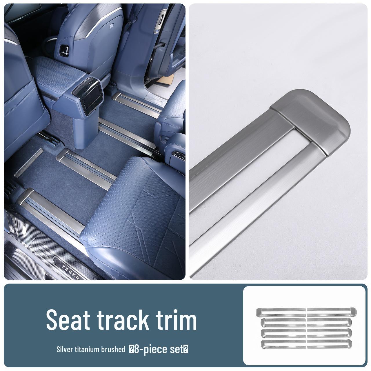 Stainless Steel 304 Anti-Scratch Seat Rail Strip for Zeekr 9X Interior