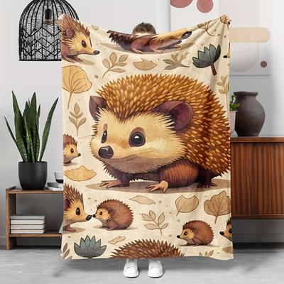 Cute Hedgehog Blanket: Embrace The Adorable Design, Ultra-Soft Fabric, And Cozy Vibes For Your Charming Home Decor
