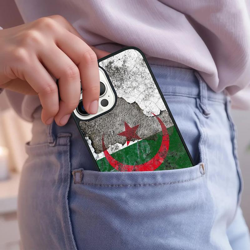 Algeria Flag Algerian Phone Case For iPhone 17 Air 15 16e 14 13 Pro Max Coque 12 11 Pro Max PLUS cover