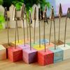 1pc Desktop Pictures Photo Paper Menu Office Memo Holders Stand Message Card Holder Display Clip Carpeta De Mensajes