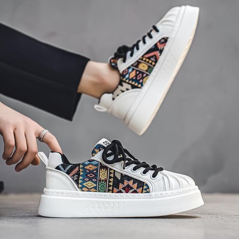 Fashion Autumn Men Figure Designer Shoes Platform Casual Sneakers High Qualiyu Men Comfortable Soft-soled Boards Shoes Fashion Men Shoes